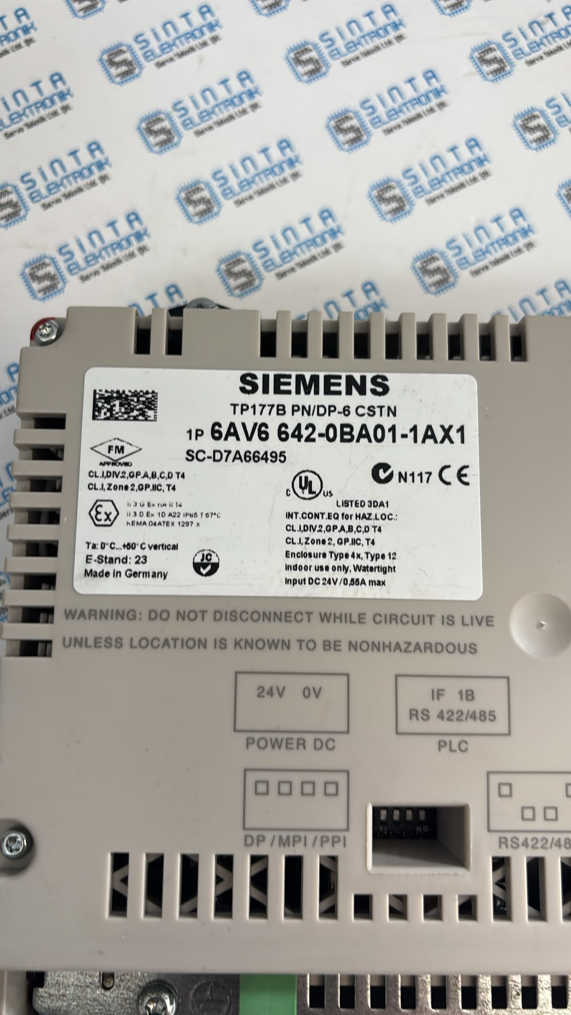 SIEMENS TP177B 6AV6642-0BA01-1AX1 2 SIEMENS TP177B 6AV6642-0BA01-1AX1 - Görsel 2